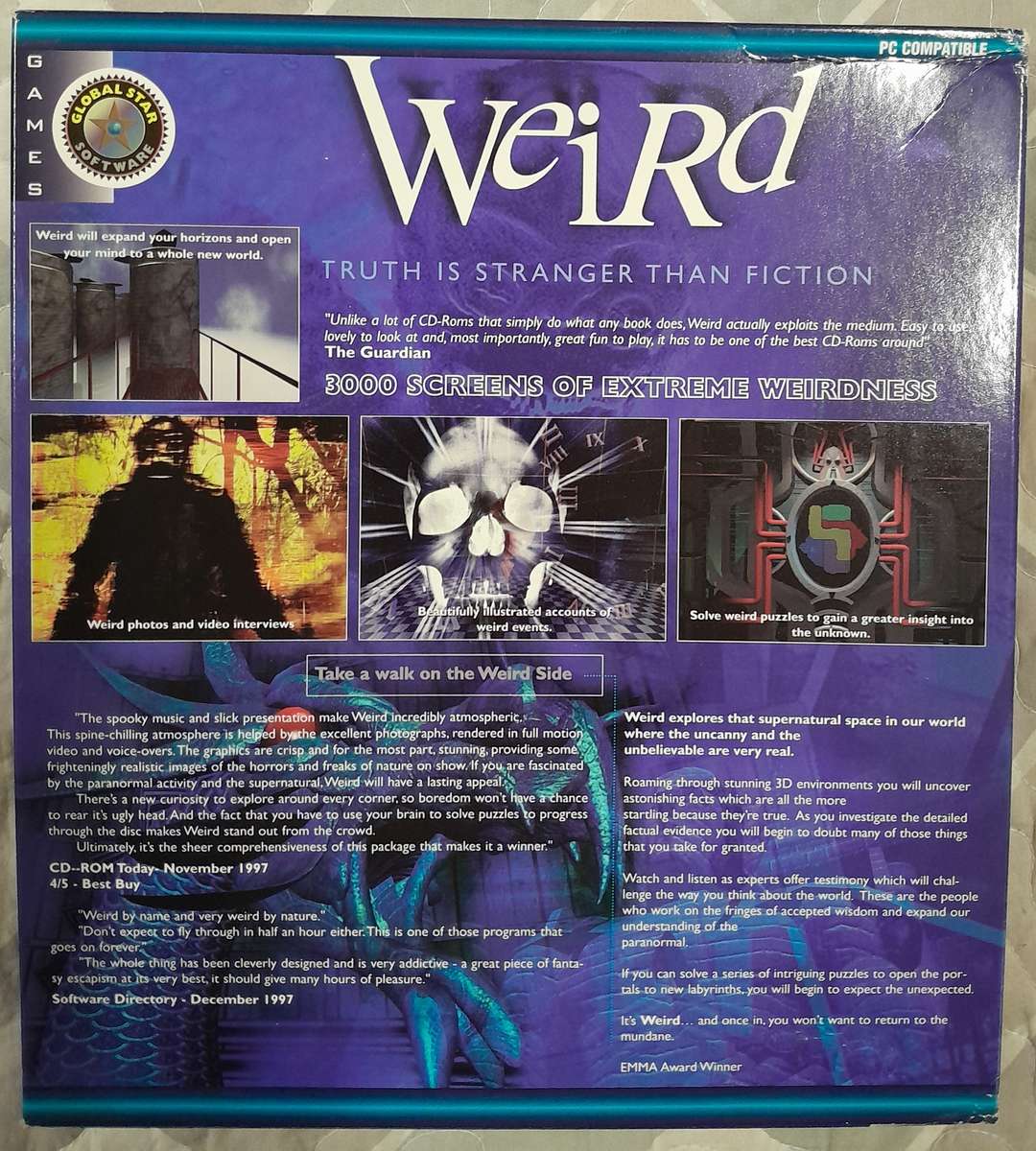 Weird - Truth Is Stranger Than Fiction - Interactive  CD-Rom PC Big Box