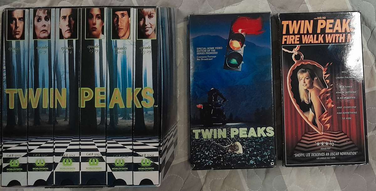Twin Peaks - Series 1 & 2 VHS Box Set PLUS Pilot and Fire Walk With Me VHS bundle (USA NTSC format)