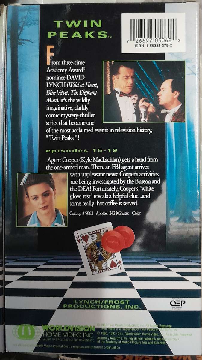 Twin Peaks - Series 1 & 2 VHS Box Set PLUS Pilot and Fire Walk With Me VHS bundle (USA NTSC format)