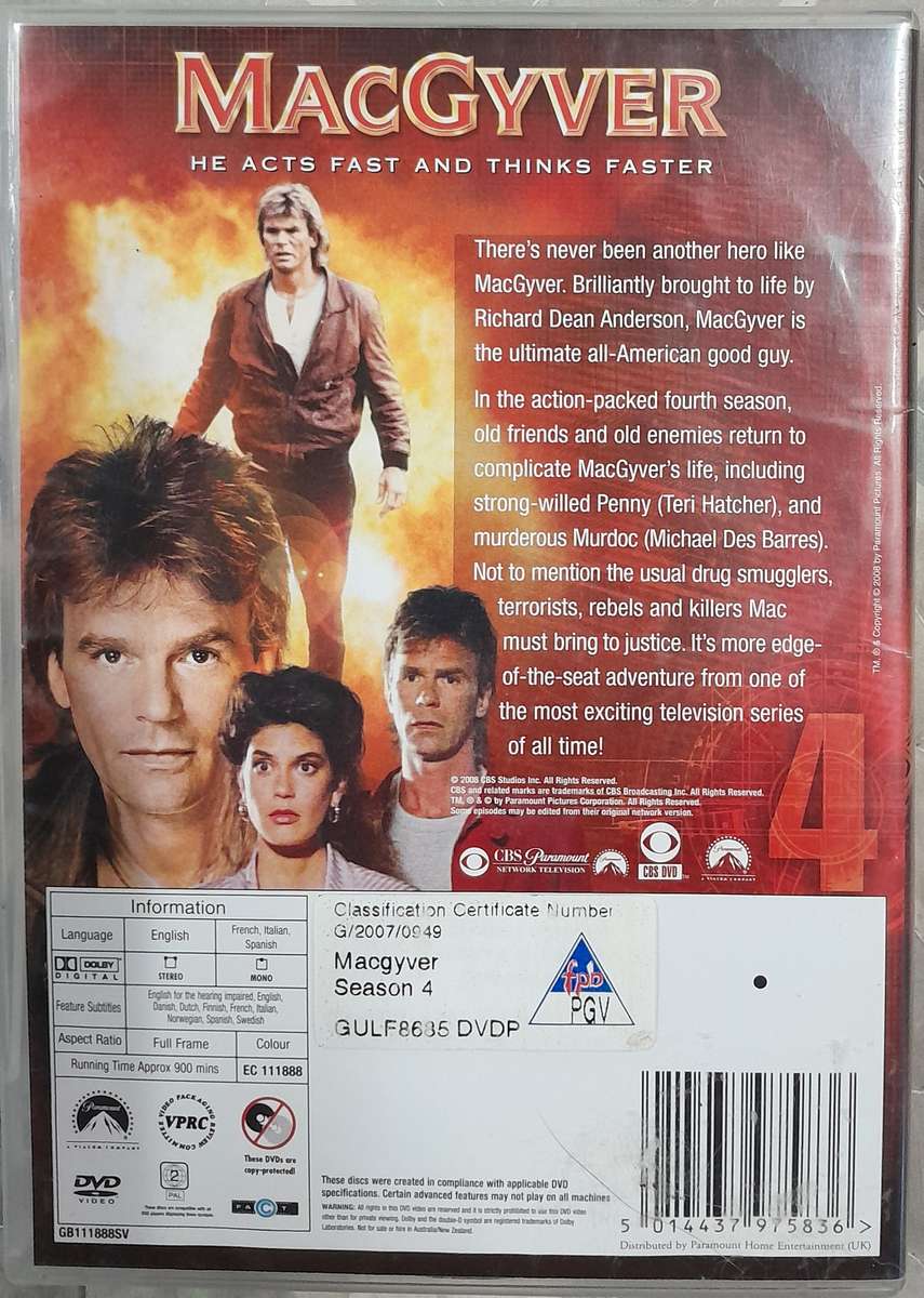 MacGyver - Season 4 DVD set