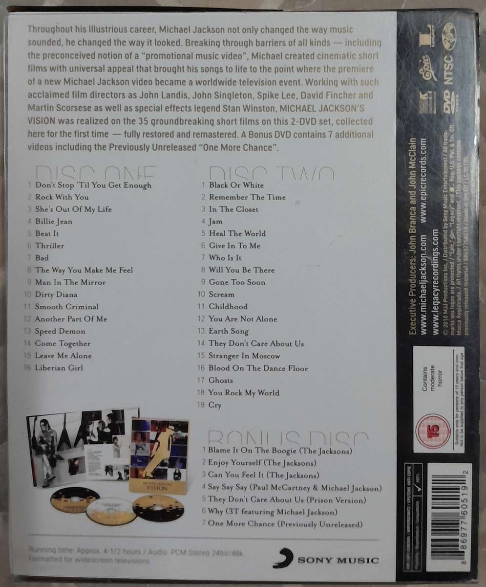 Michael Jackson - Michael Jackson's Vision 3DVD set