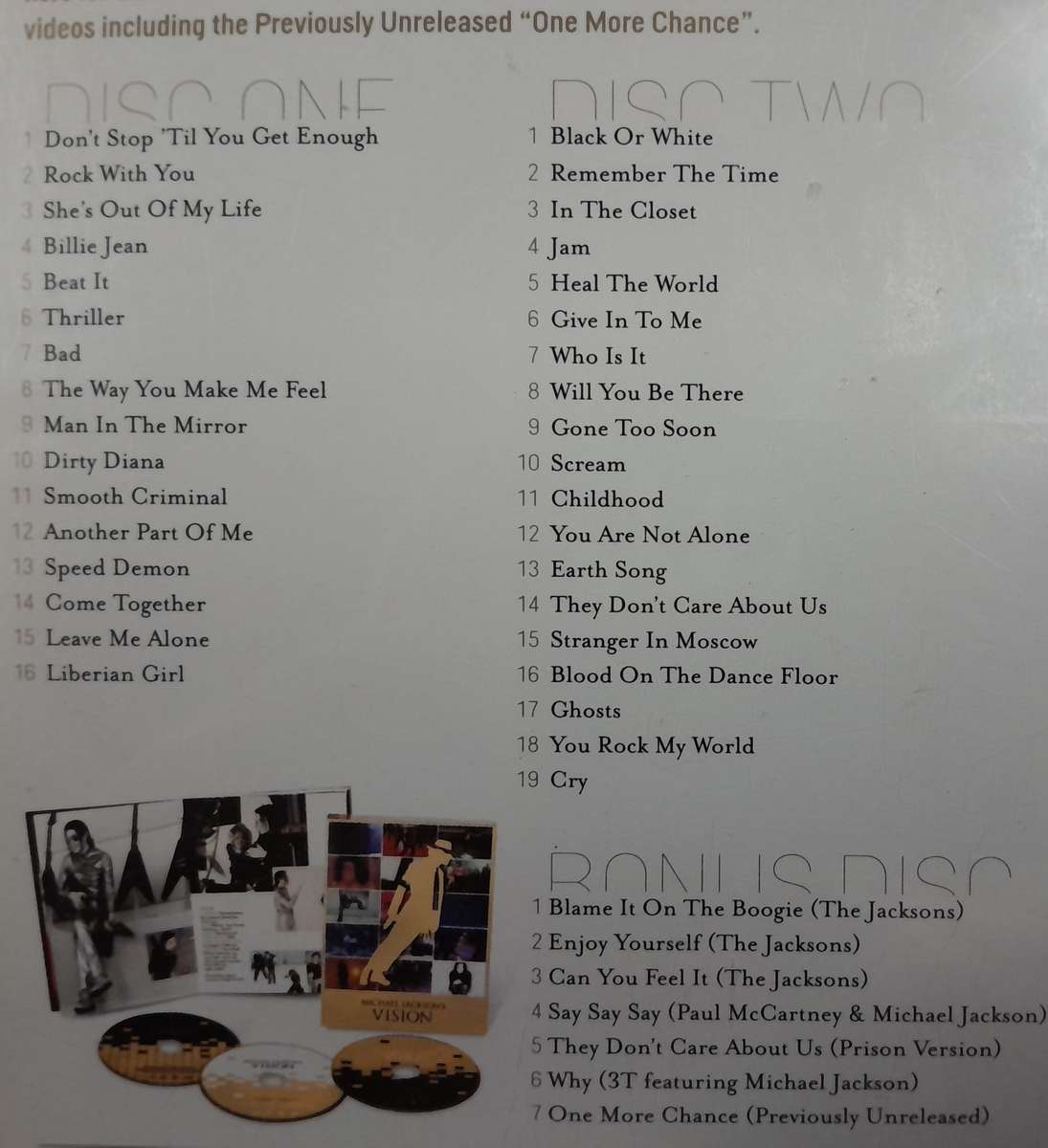 Michael Jackson - Michael Jackson's Vision 3DVD set