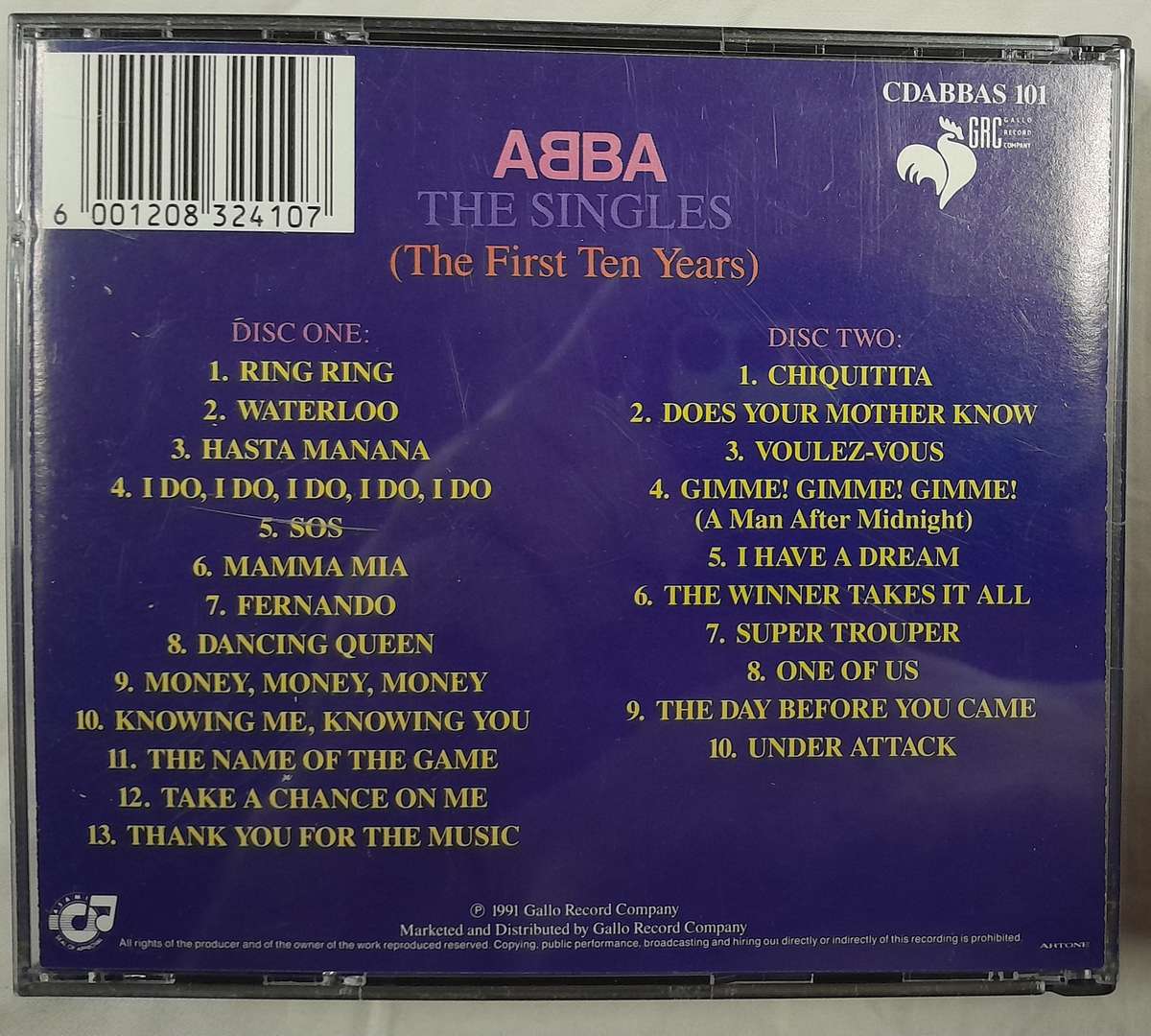 ABBA - The Singles The First Ten Years 2CD