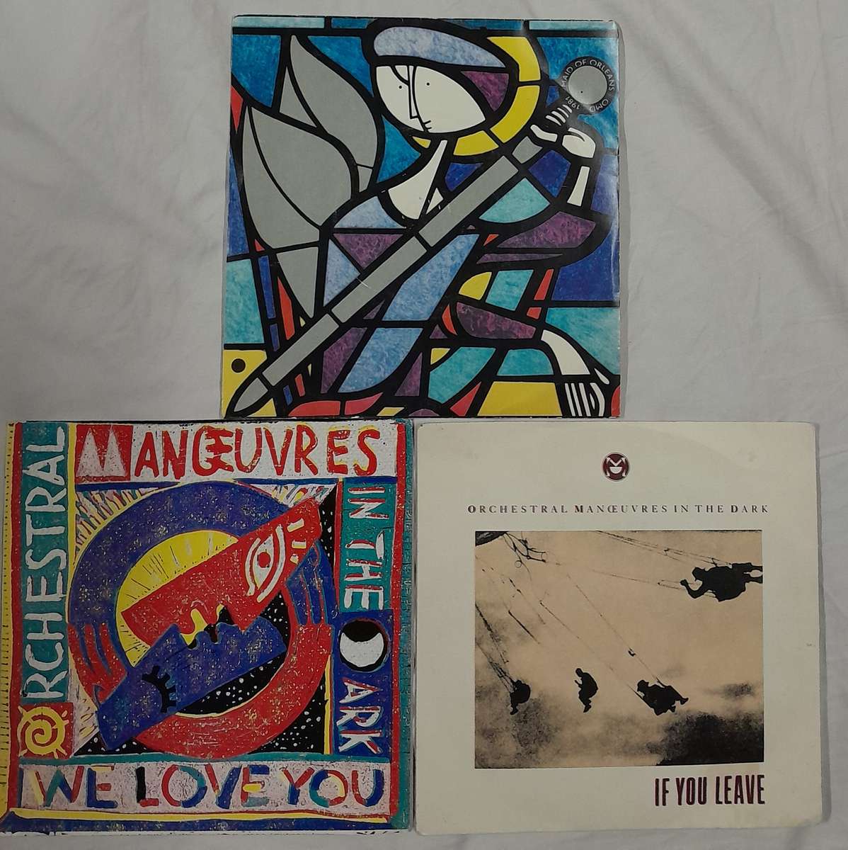 OMD - 3 x 7" single bundel (Joan of Arc (Maid of Orleans), We Love You, If You Leave)