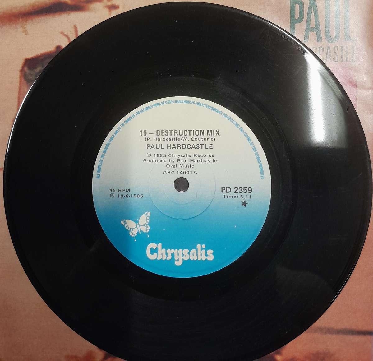Paul Hardcastle - 19 (The Final Story) Destruction Mix 7" single