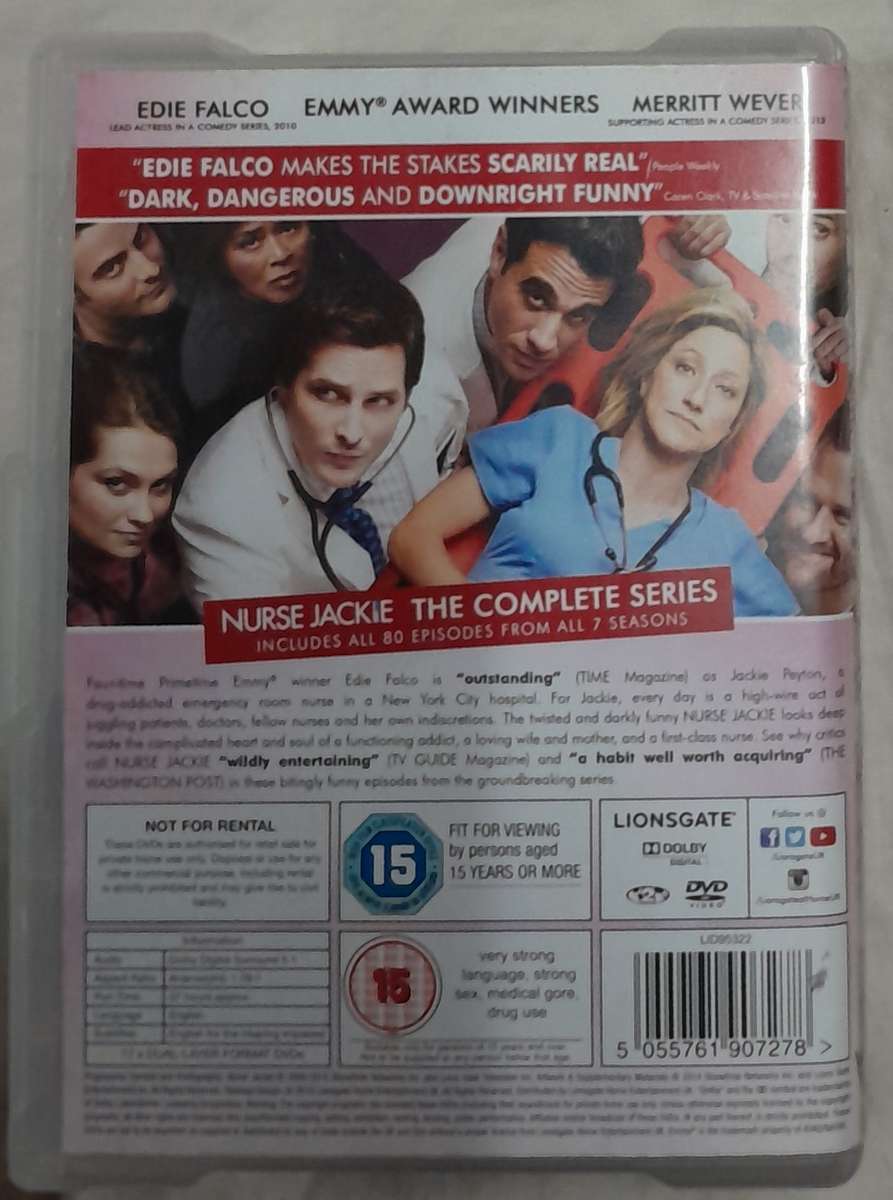 Nurse Jackie - complete series 1 to 7 (17 DVD box set)