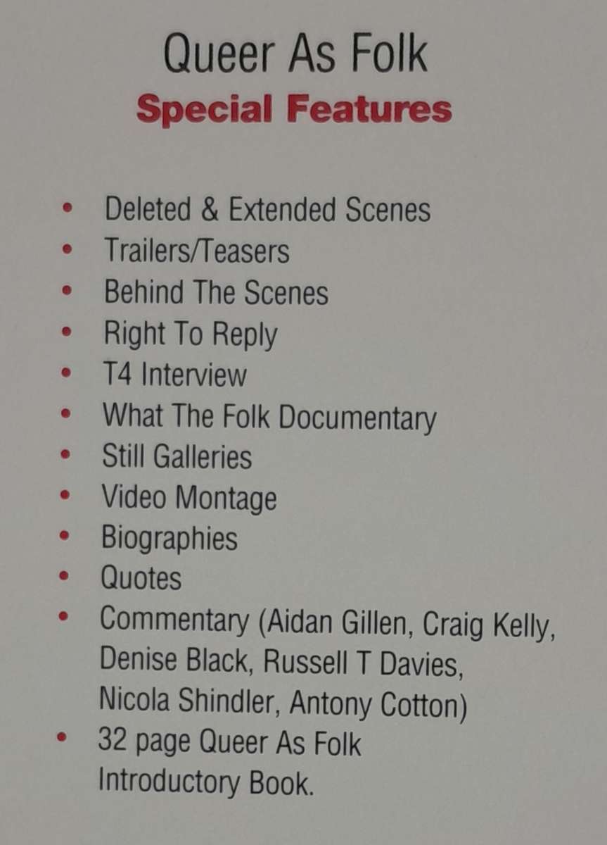 Queer as Folk - Definitive Collector's Edition 4 DVD set (Complete UK series 1 & 2) (Gay interest))