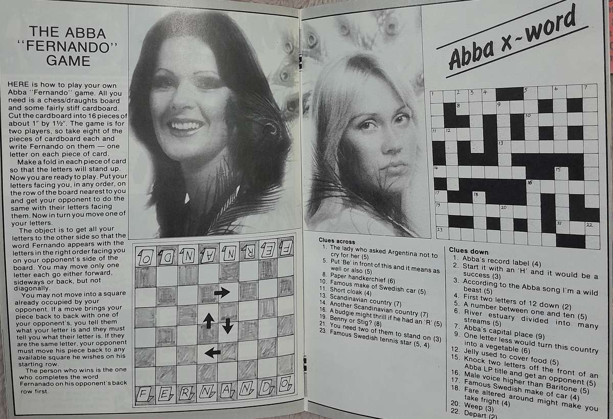 ABBA - Bundle of 3 cassettes and 2 Official Magazines (Super Trouper, The Visitors, The Singles)