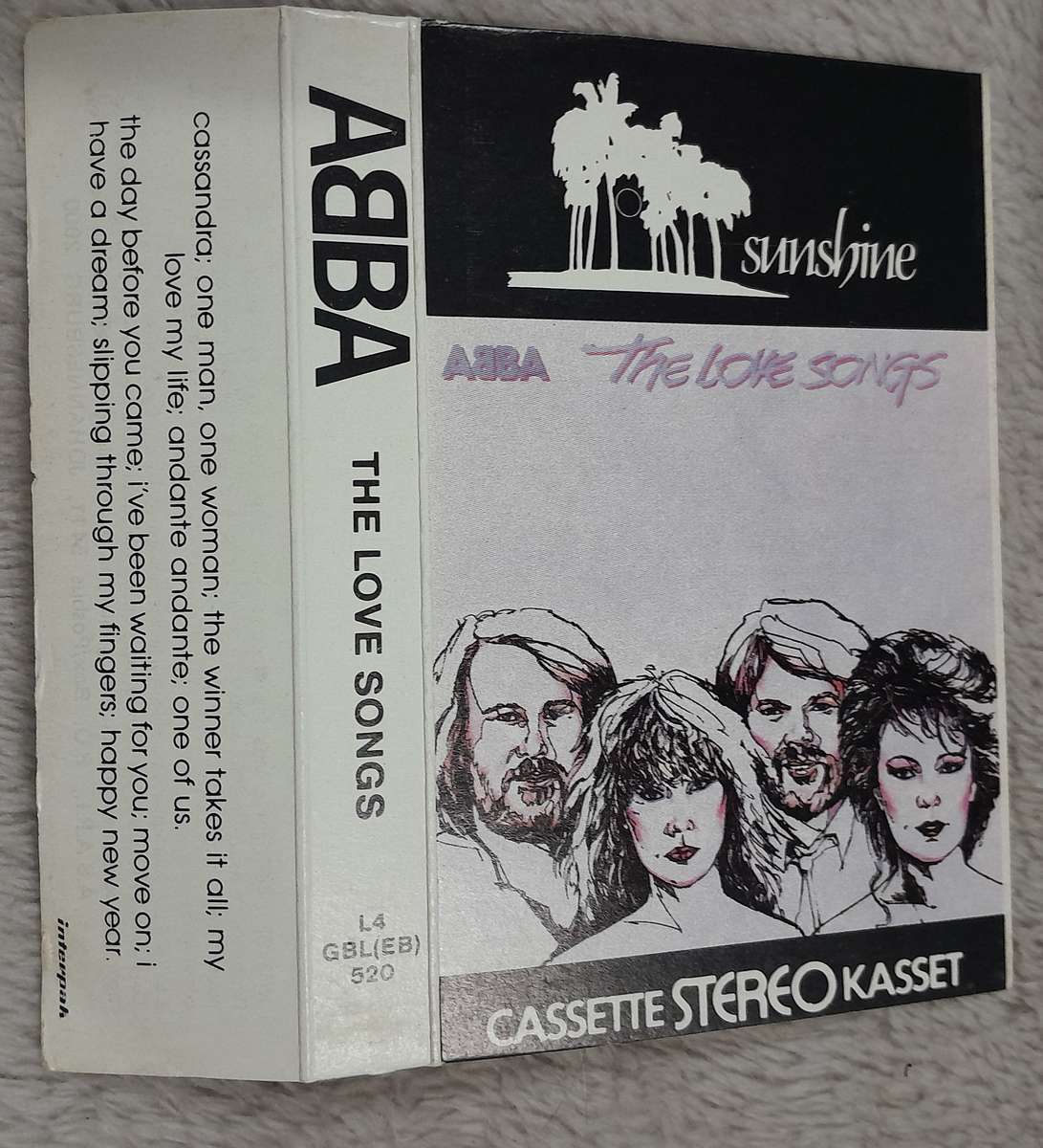 ABBA - The Love Songs Cassette (1983 South African compilation)