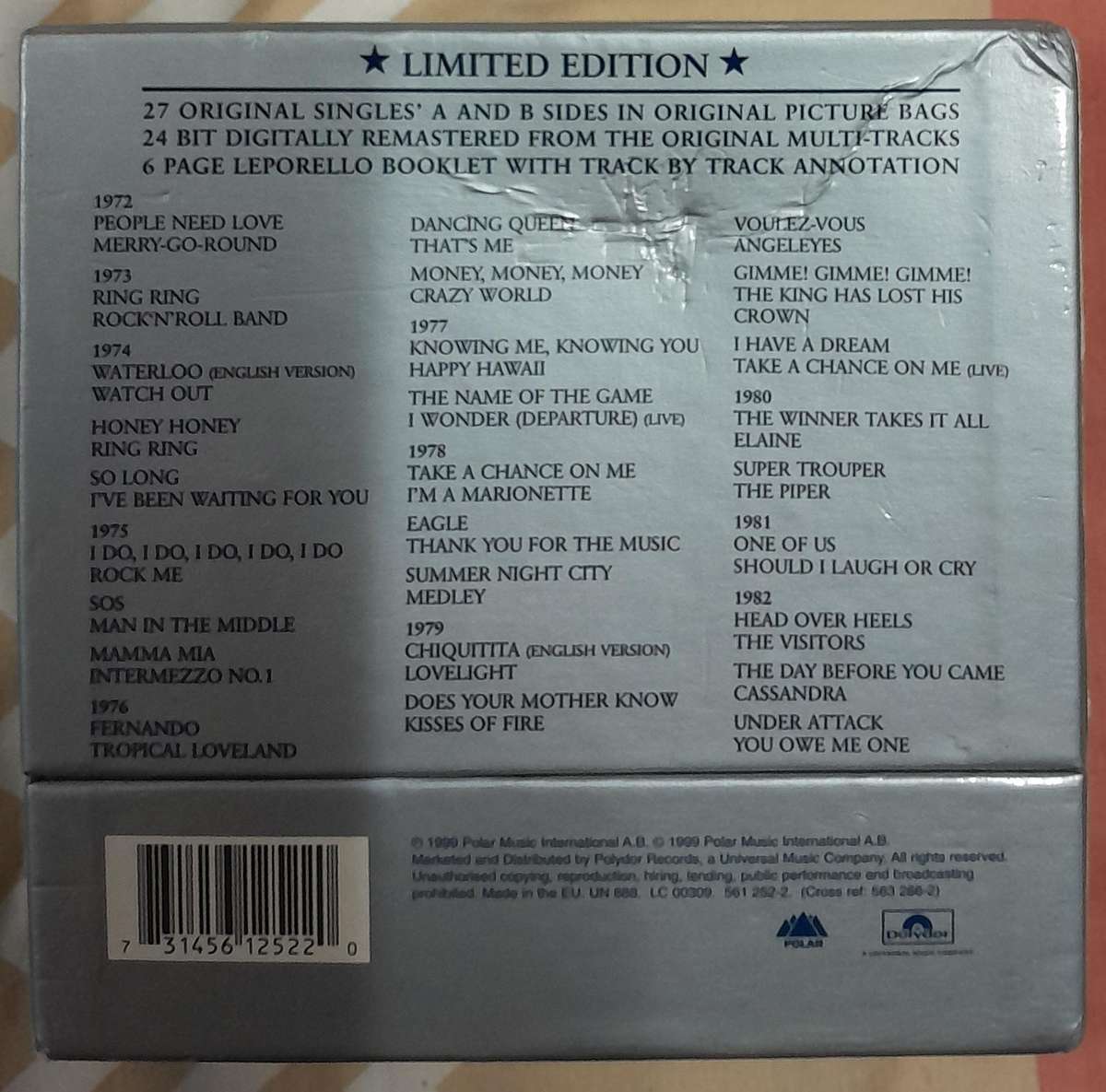 ABBA - Singles Collection 1972 - 1982 (27 x CD single Box Set)