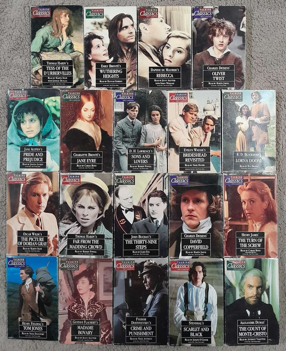 Talking Classics - Selection of 19 Audio Books on tape (Jane Austen, Charles Dickens, Oscar Wilde)