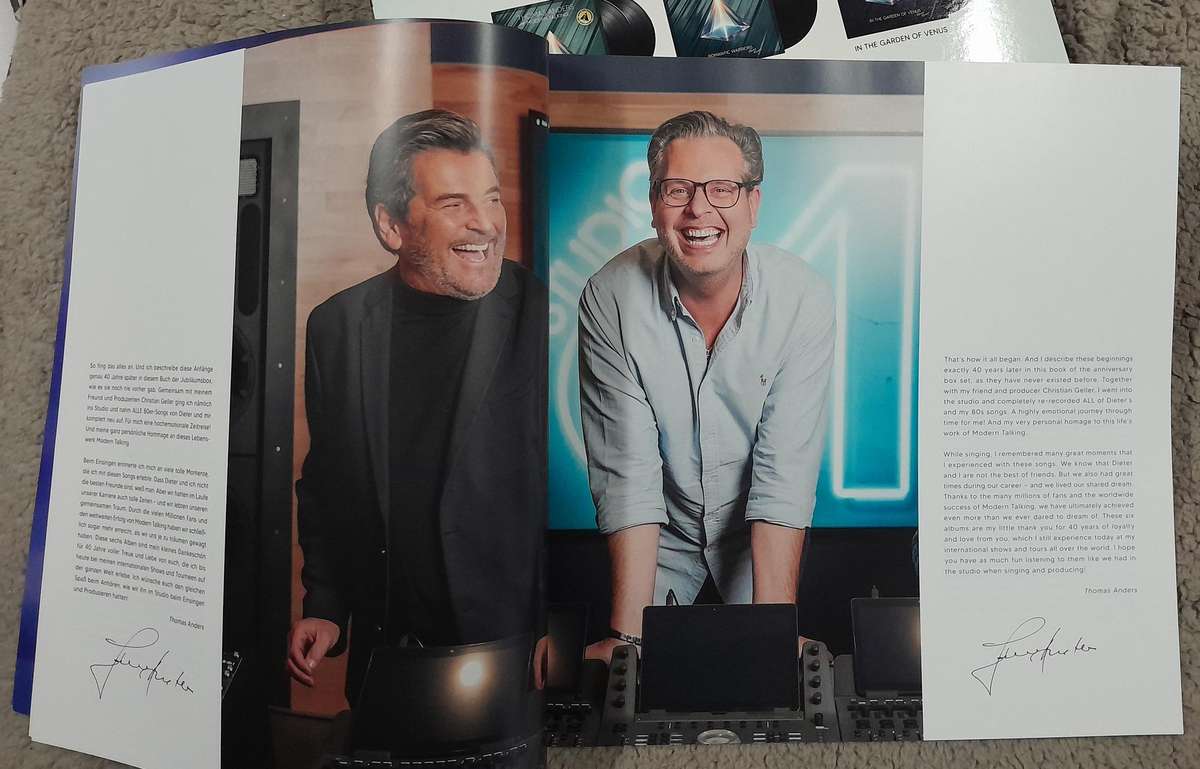 Modern Talking / Thomas Anders - Storage box and booklet with poster NO RECORDS!