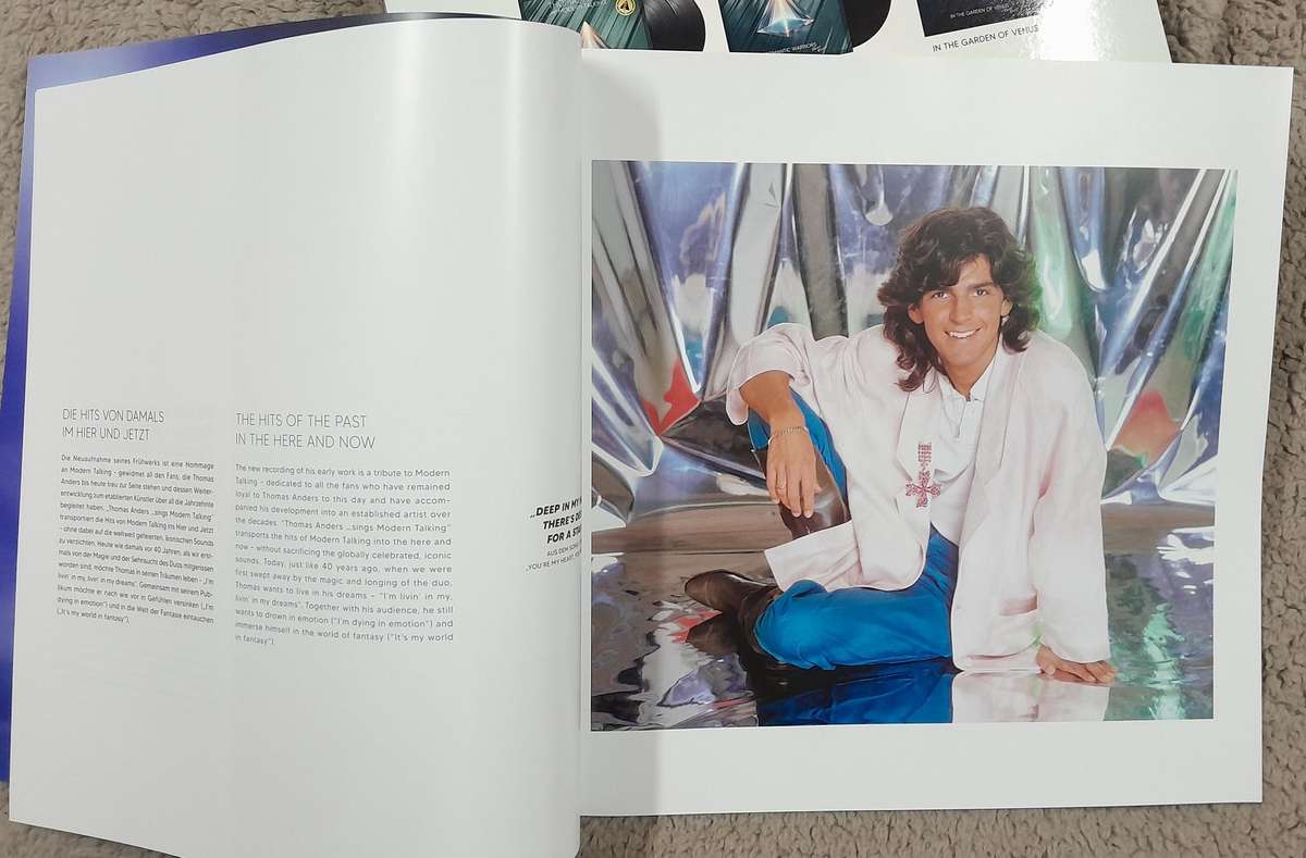 Modern Talking / Thomas Anders - Storage box and booklet with poster NO RECORDS!