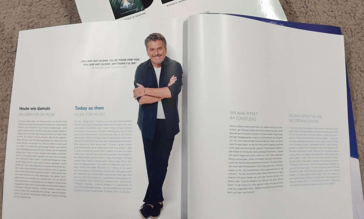 Modern Talking / Thomas Anders - Storage box and booklet with poster NO RECORDS!