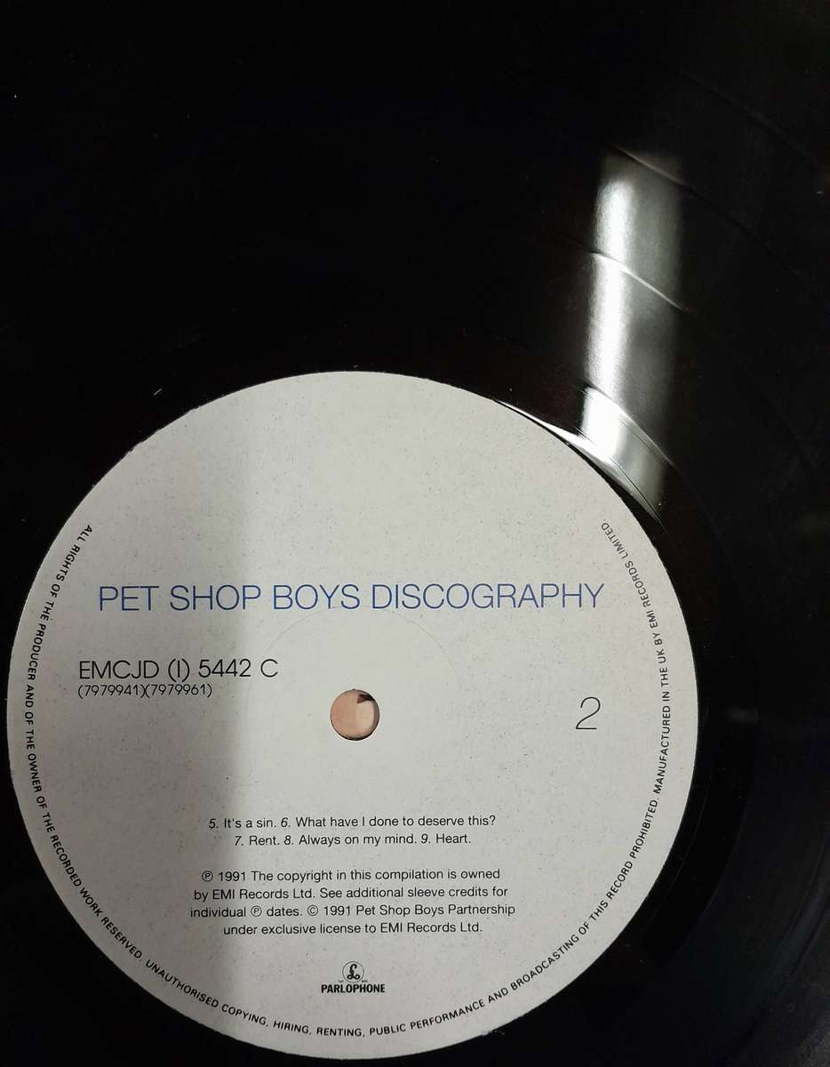 Pet Shop Boys - Discography 2LP set (The Complete Singles Collection 1985 - 1991)