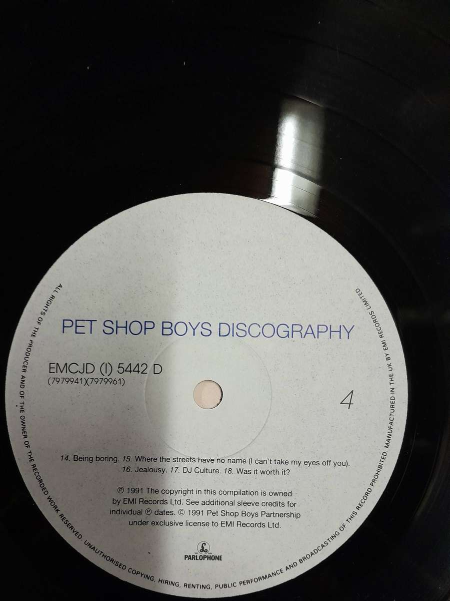Pet Shop Boys - Discography 2LP set (The Complete Singles Collection 1985 - 1991)