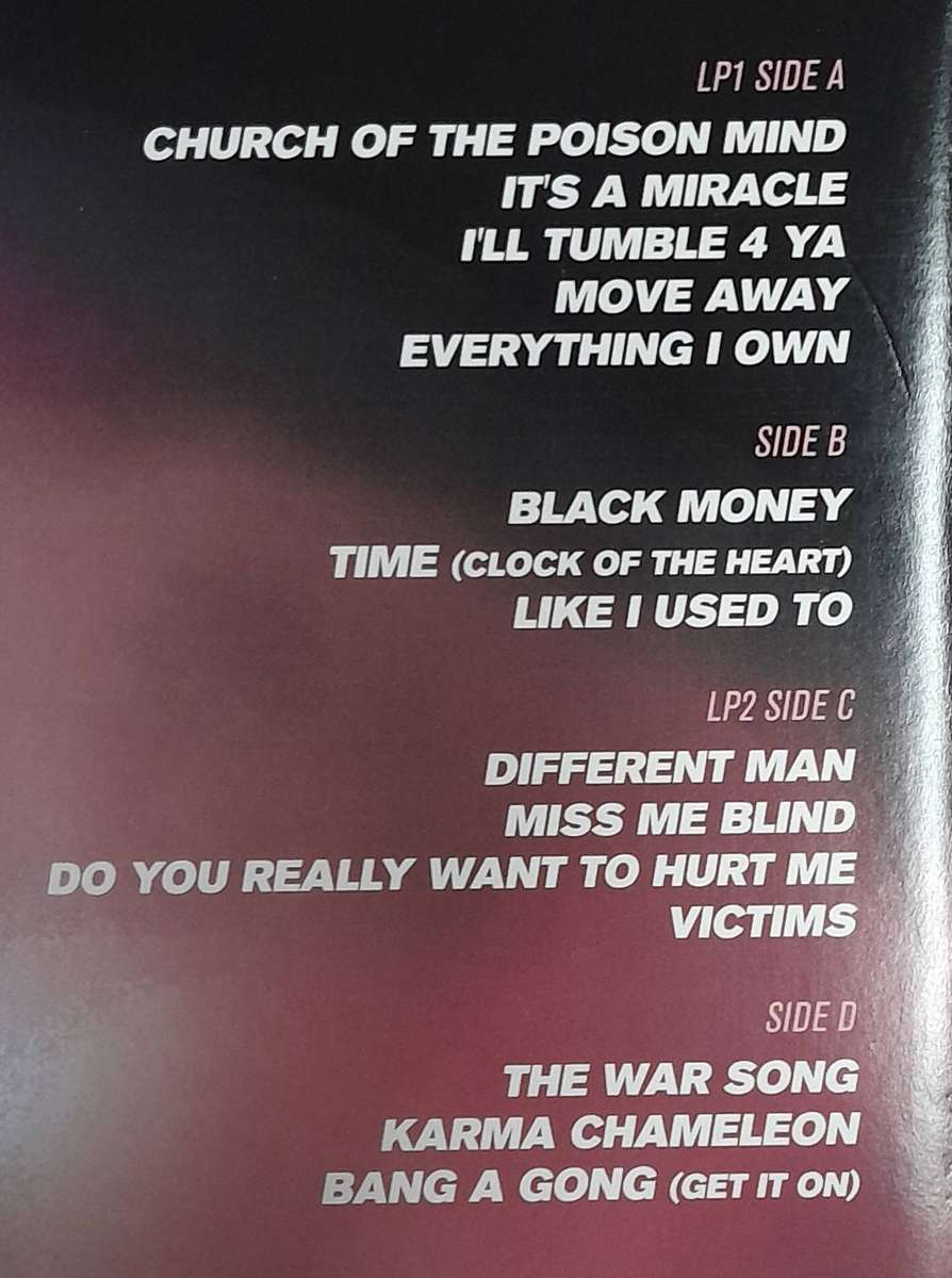 Culture Club - Live at Wembley 2016 (2LP Limited Edition Coloured Splatter vinyl)