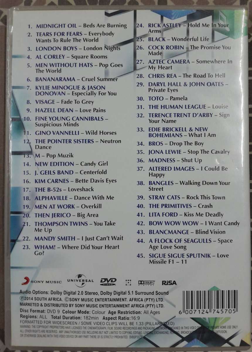 Awesome 80's Volume 8 DVD