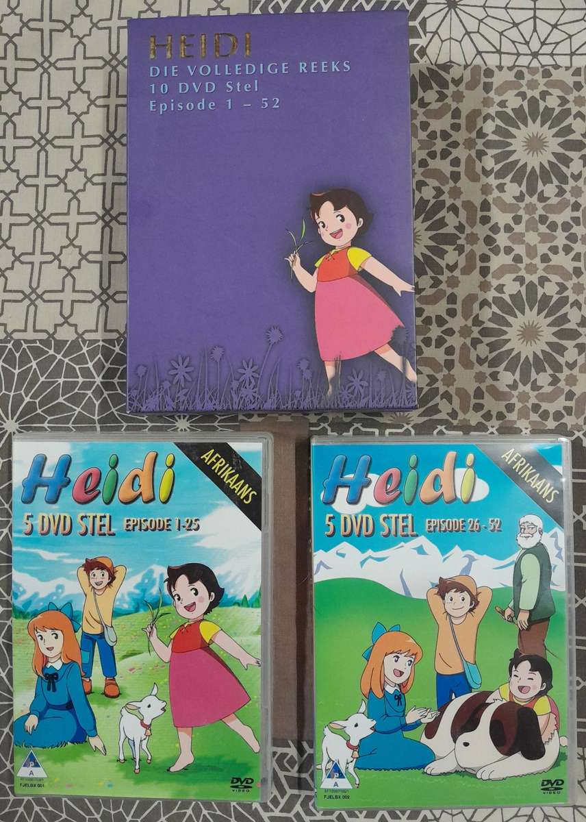 Heidi - COMPLETE 52 episode series 10DVD set (Afrikaans, as seen on TV)