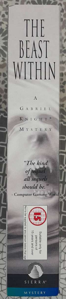 The Beast Within - A Gabriel Knight Mystery PC Big Box !!BOX ONLY!!! NO game discs!!!