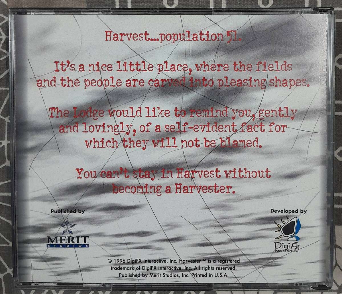 Harvester Big Box PC Game