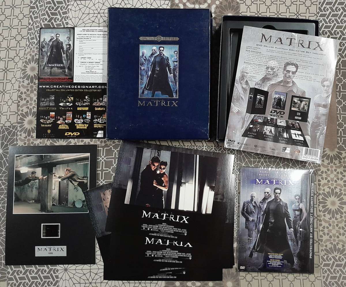 The Matrix - Deluxe Platinum Collectors Set DVD with Senitype and Lobby Cards