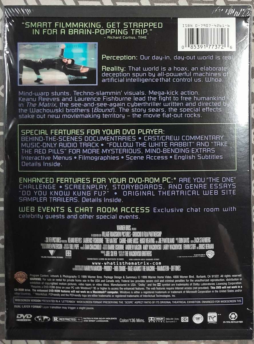 The Matrix - Deluxe Platinum Collectors Set DVD with Senitype and Lobby Cards