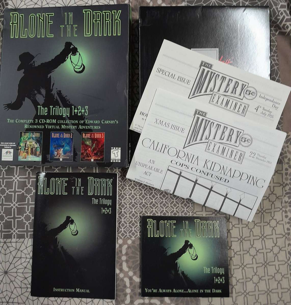 Alone In The Dark Trilogy Big Box PC game with Official Strategy Guides (Games 1 to 3)