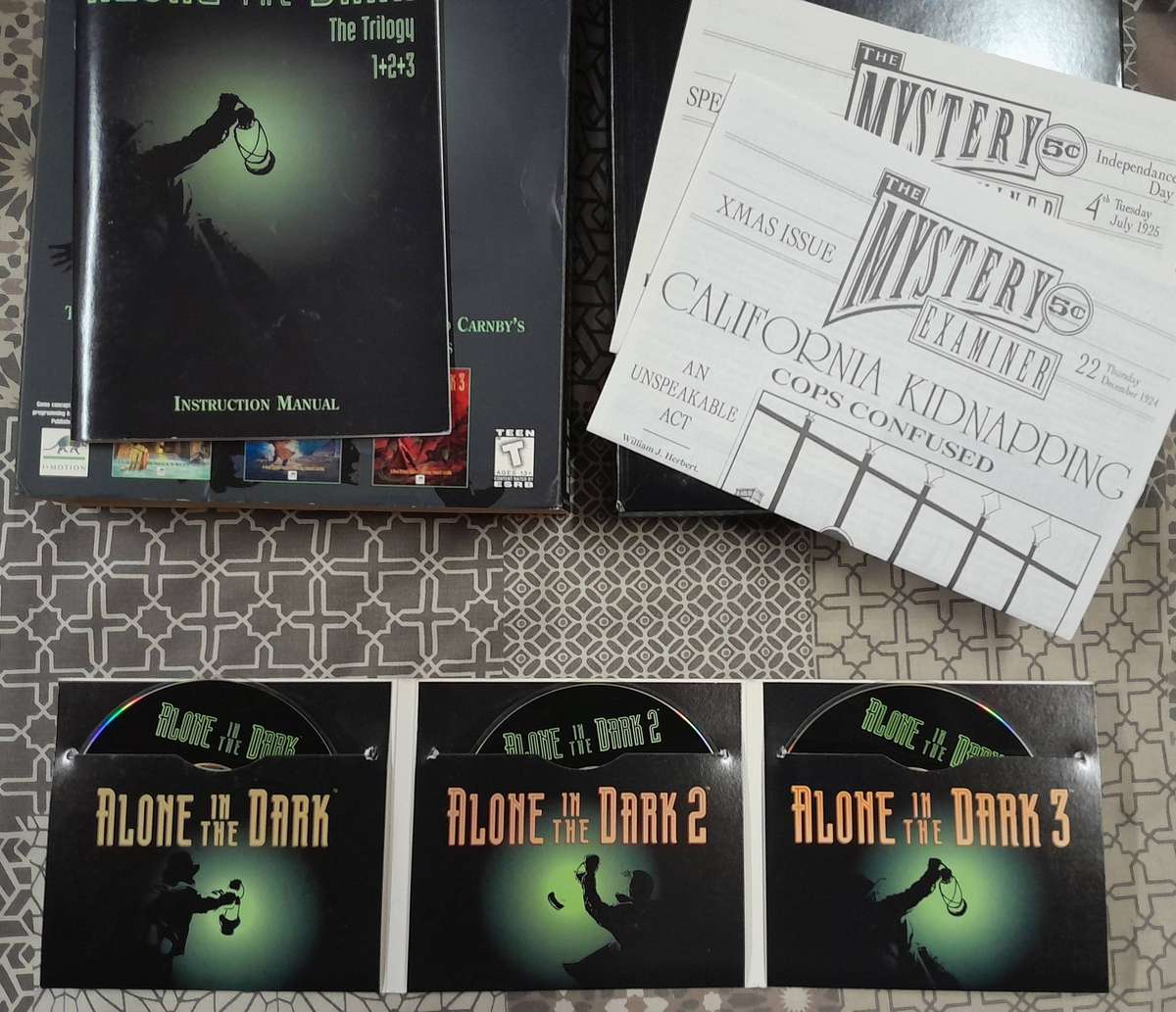 Alone In The Dark Trilogy Big Box PC game with Official Strategy Guides (Games 1 to 3)