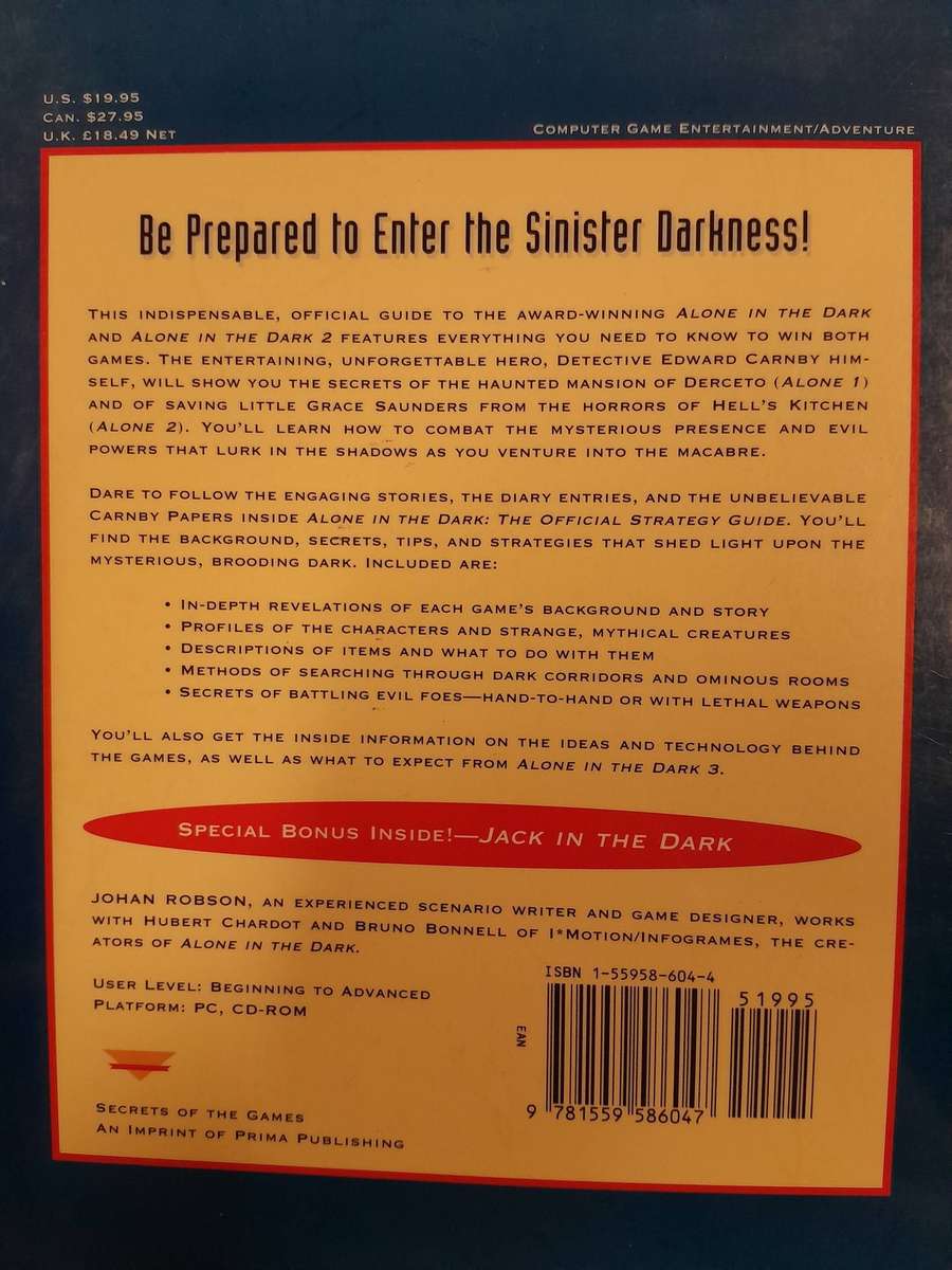 Alone In The Dark Trilogy Big Box PC game with Official Strategy Guides (Games 1 to 3)