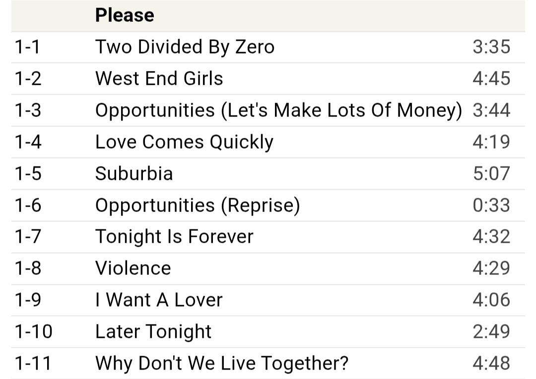 Pet Shop Boys - Please (Further Listening 2CD set)