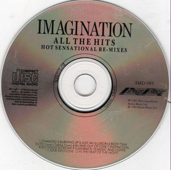 Imagination - All The Hits (Hot Sensational Re-Mixes) CD