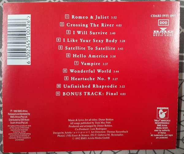 Blue System - Hello America CD