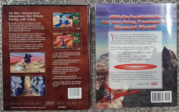 Kingdom - The Far Reaches pc adventure game in Big Box bundled with the official Strategy Guide