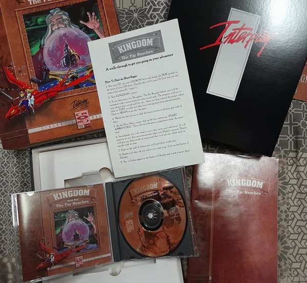 Kingdom - The Far Reaches pc adventure game in Big Box bundled with the official Strategy Guide