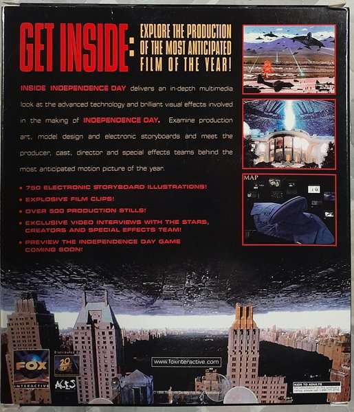 Inside Independence Day - Interactive CD-Rom PC Big Box