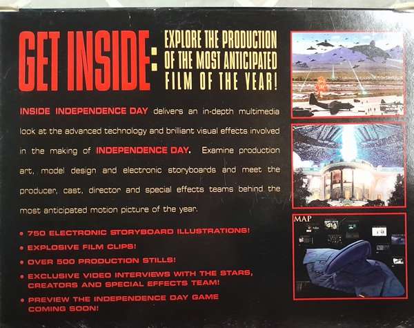 Inside Independence Day - Interactive CD-Rom PC Big Box