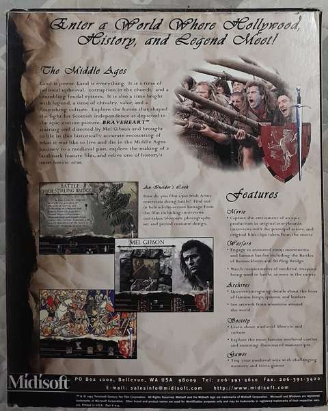 Braveheart - Interactive Multimedia CD-Rom PC Big Box