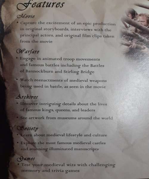 Braveheart - Interactive Multimedia CD-Rom PC Big Box