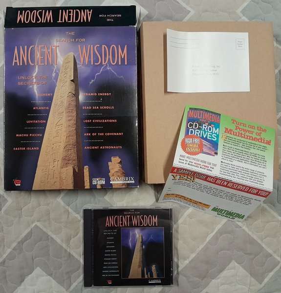 Ancient Wisdom - Interactive Multimedia CD-Rom PC Big Box