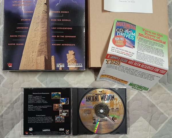 Ancient Wisdom - Interactive Multimedia CD-Rom PC Big Box
