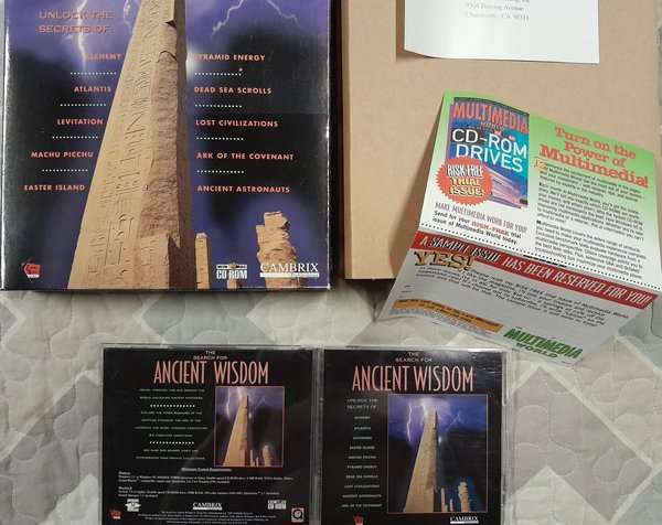 Ancient Wisdom - Interactive Multimedia CD-Rom PC Big Box