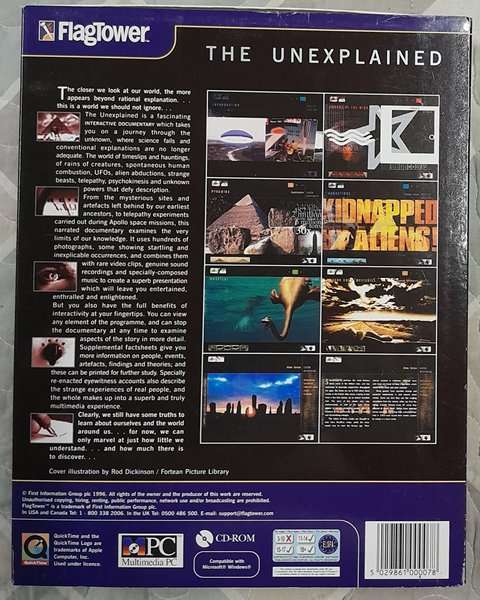 The Unexplained - Interactive Multimedia CD-Rom PC Big Box