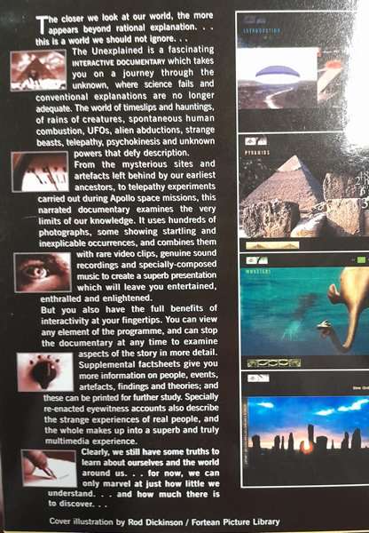 The Unexplained - Interactive Multimedia CD-Rom PC Big Box