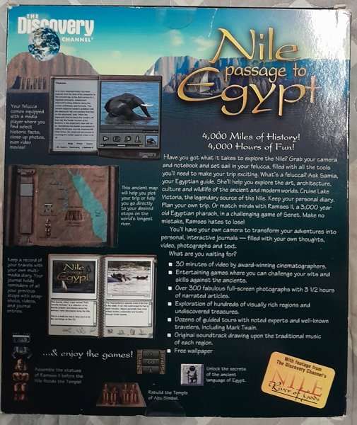 NIle - Passage to Egypt - Interactive Multimedia CD-Rom PC Big Box (with lenticular mousepad)