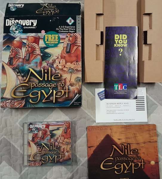 NIle - Passage to Egypt - Interactive Multimedia CD-Rom PC Big Box (with lenticular mousepad)