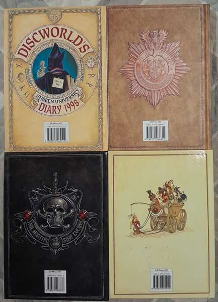 Discworld - bundle of rare Diaries - 1998 - 2001 (4 hardcover Yearbooks / Diaries) Terry Pratchett