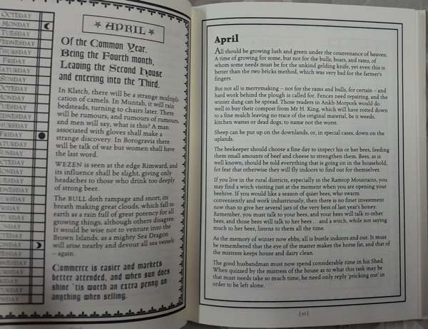 The Discworld Almanak - The Year of the Prawn (2005) Terry Pratchett and Bernard Pearson