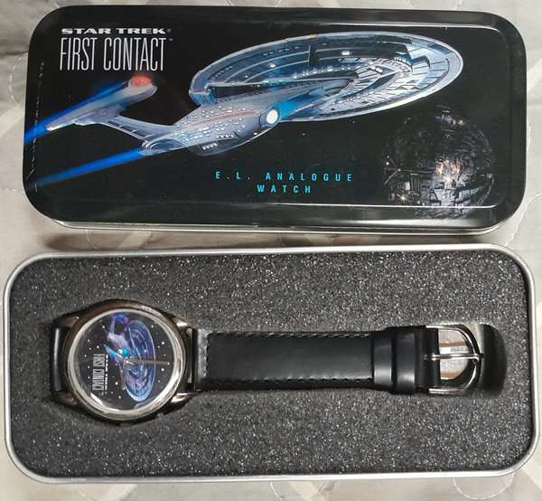 Star Trek First Contact Wristwatch in tin