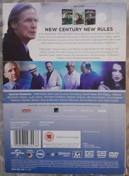 The Worricker Trilogy 3DVD box set (Bill Nighy)